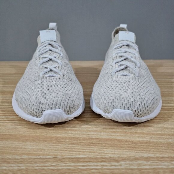 NEW Nisolo Athleisure Eco Knit Sneaker Womens 7.5 Oatmeal White Casual Neutral - Picture 6 of 12